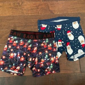 Pair of NWOT Men’s Medium Christmas Themed Boxer Briefs